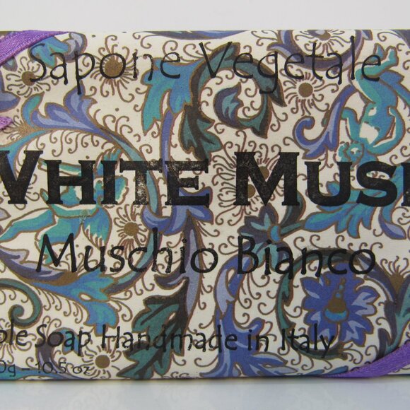 White Musk Soap Muschio Bianco Alchimia Vegtable Soap 10.5 Oz 300g Made in Italy - Picture 2 of 7
